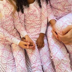 Roller Rabbit x LoveShackFancy Baby Bow Heart Pajamas